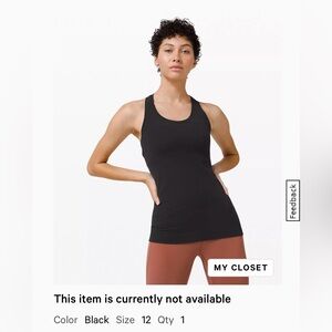 Lululemon Nulu Cool Racerback Tank - Size 12